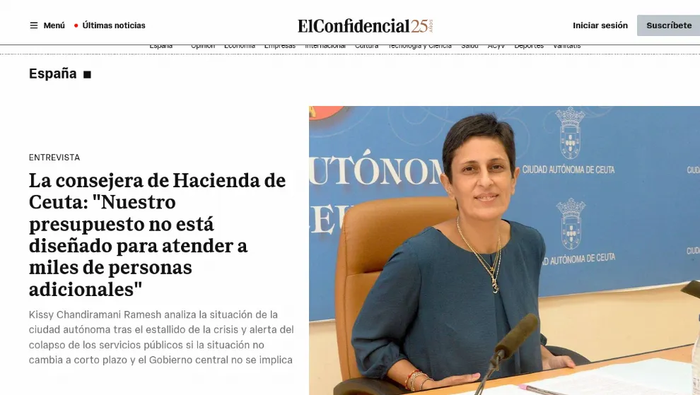 Chandiramani defiende hoy en EL CONFIDENCIAL la fortaleza de la economía digital de Ceuta: “El modelo económico sigue plenamente vigente”