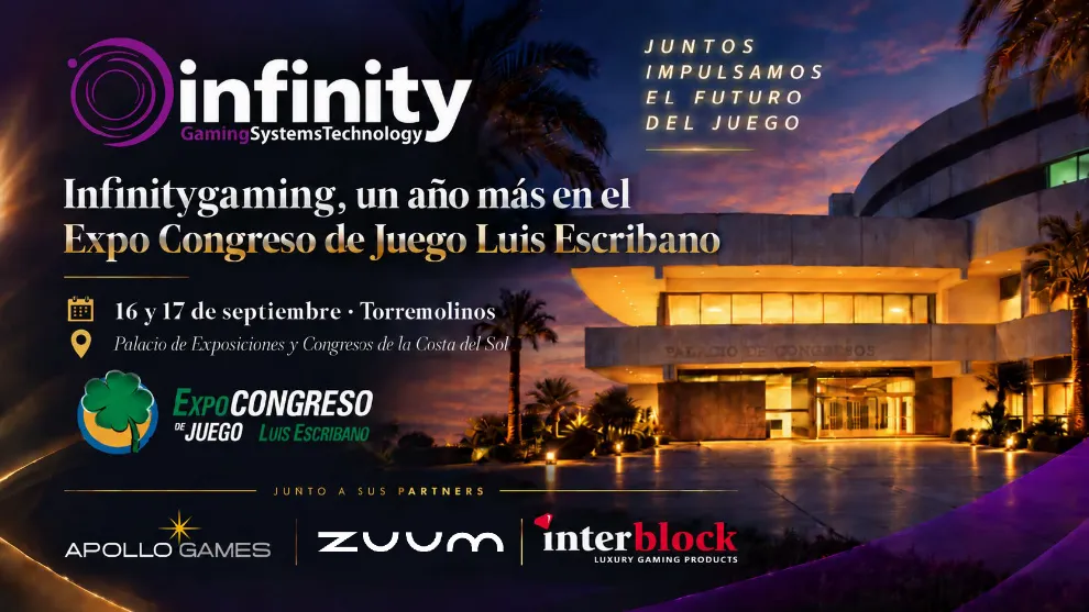 Antonio Martínez Alcázar leads Infinitygaming's presence in Torremolinos together with ZUUM, INTERBLOCK and APOLLO GAMES
