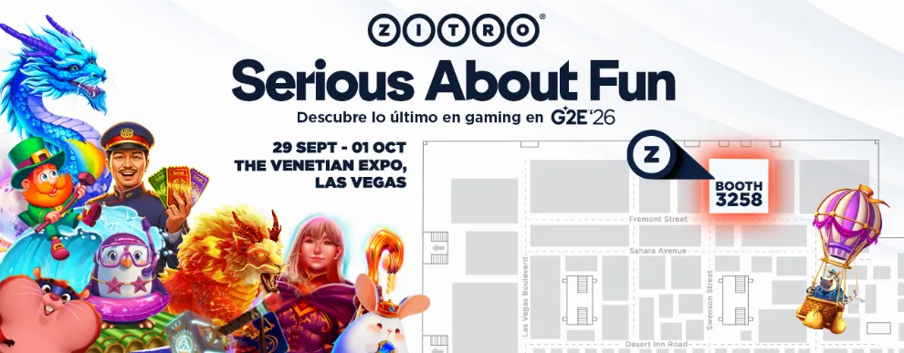 "SERIOUS ABOUT FUN": ASÍ LLEGA ZITRO A G2E LAS VEGAS 2026