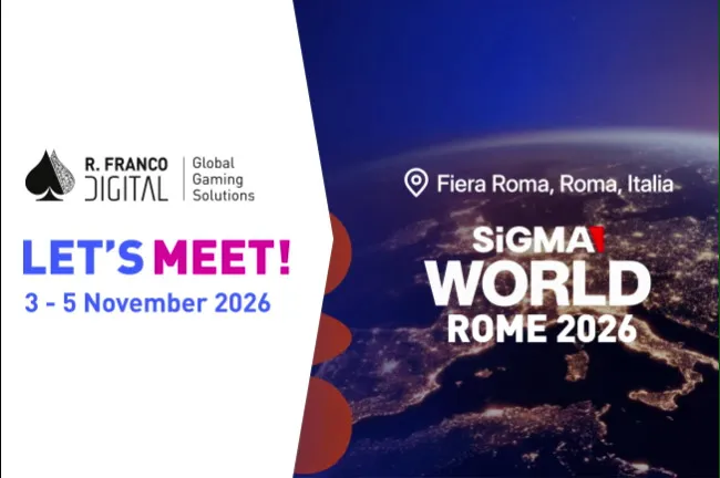 R. Franco Digital na SiGMA Roma: seis títulos e a plataforma IRIS
