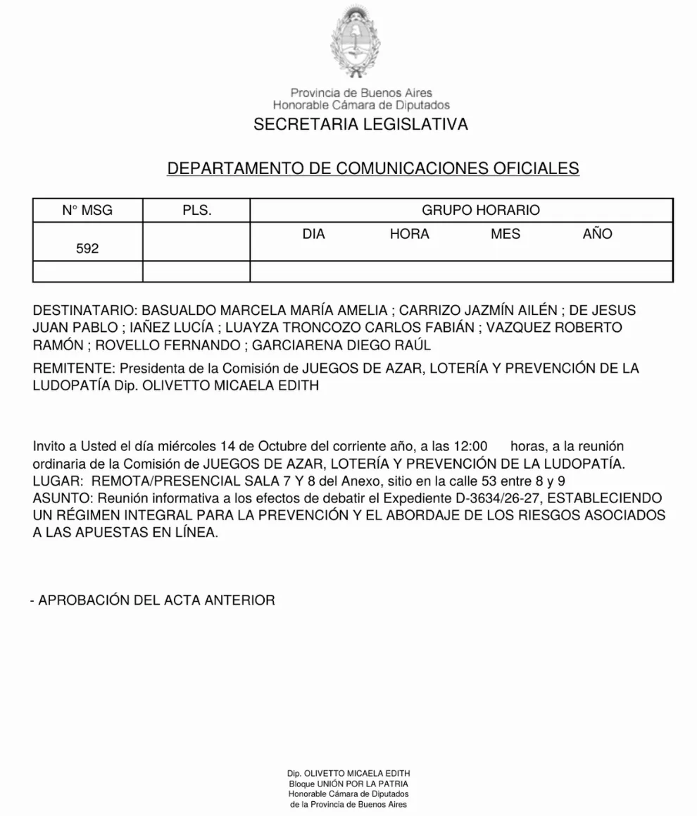 Província de Buenos Aires: 'mega lei' das apostas online por comissão