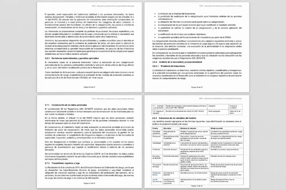 DGOJ: Perfilado de jugadores legal sin consentimiento previo