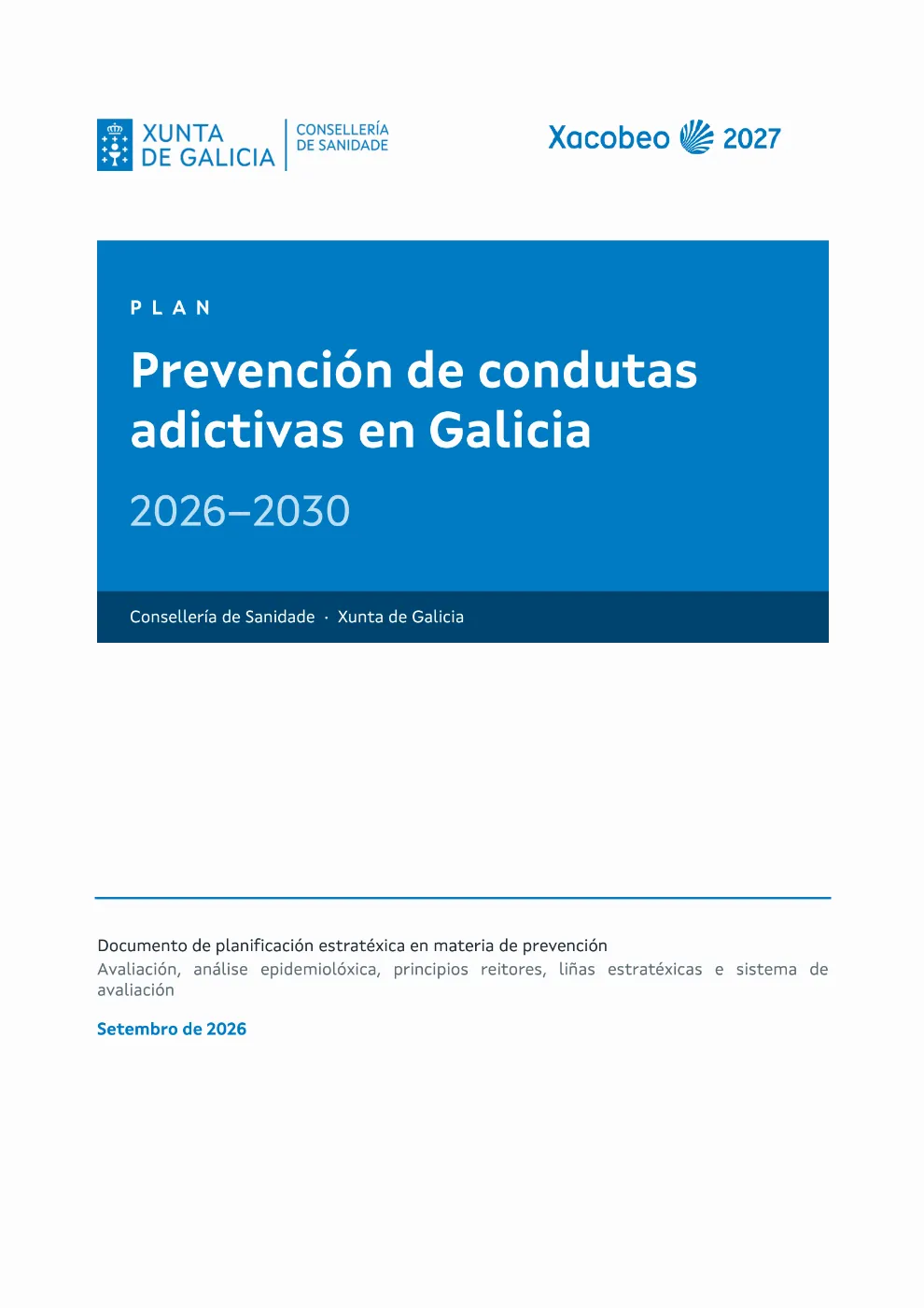 Galicia aprueba plan 2026-2030 de prevención de conductas adictivas