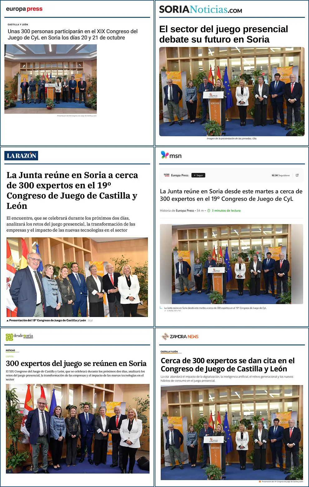XIX Congreso de Juego de Castilla y León reúne a 300 en Soria