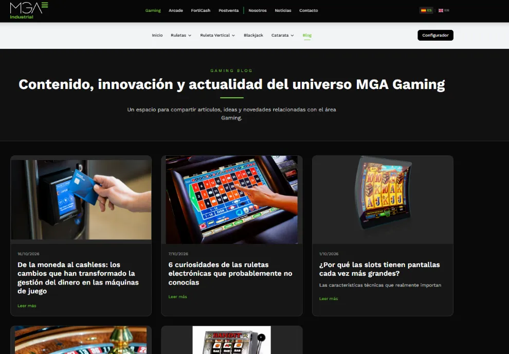 MGA Industrial nos comparte su experiencia después de 50 años haciendo historia en la industria del juego